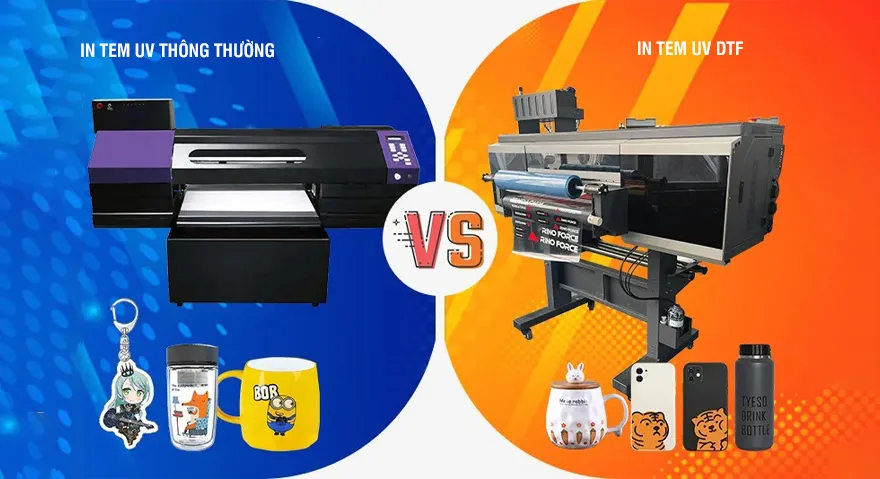 Dịch Vụ In Tem dán UV DTF giá rẻ chất lượng đẹp sắc nét 1 Công nghệ In tem dán UV DTF
